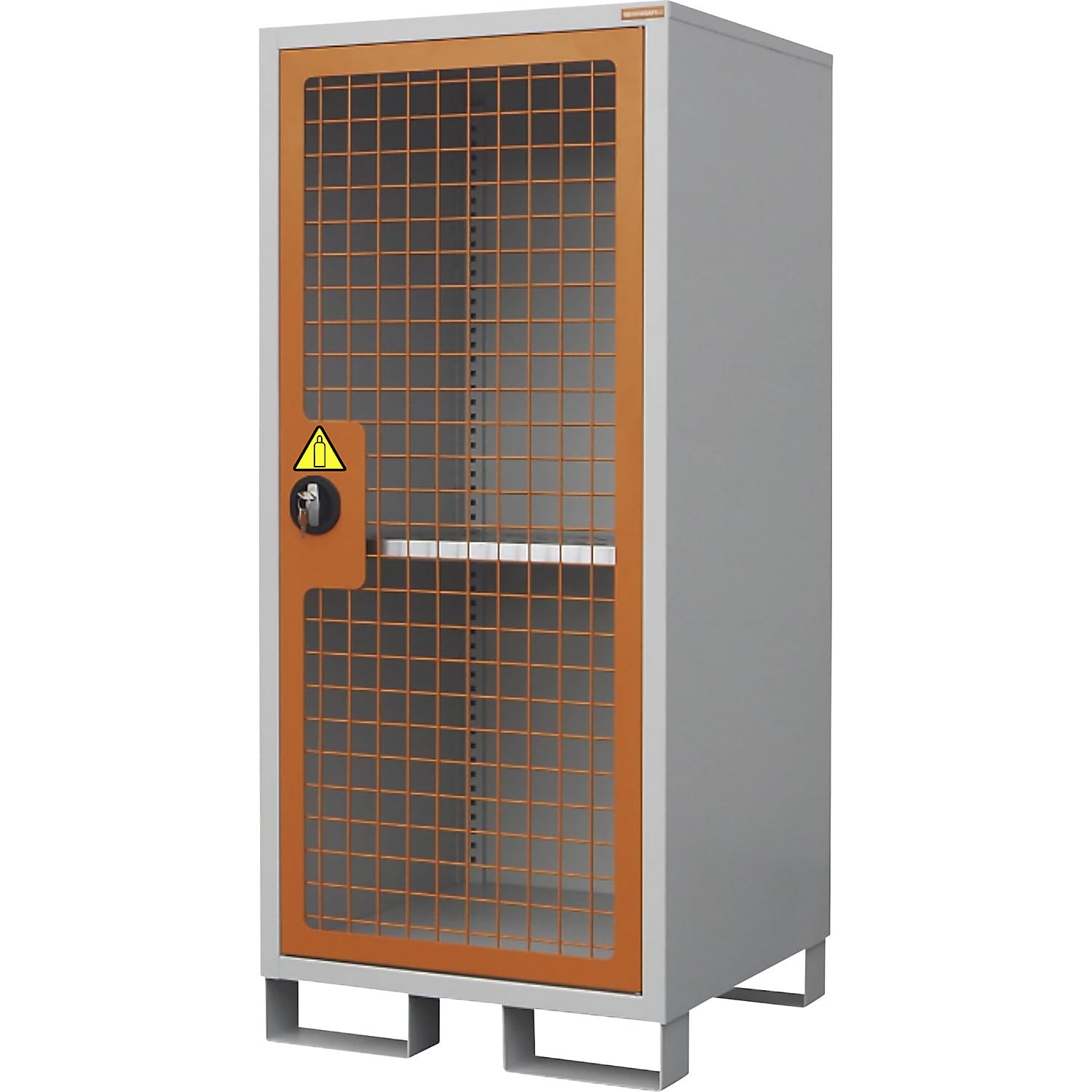 EUROKRAFT basic | Armadio per bombole di gas | a 1 anta | alt x largh x prof 1550 x 680 x 680 mm