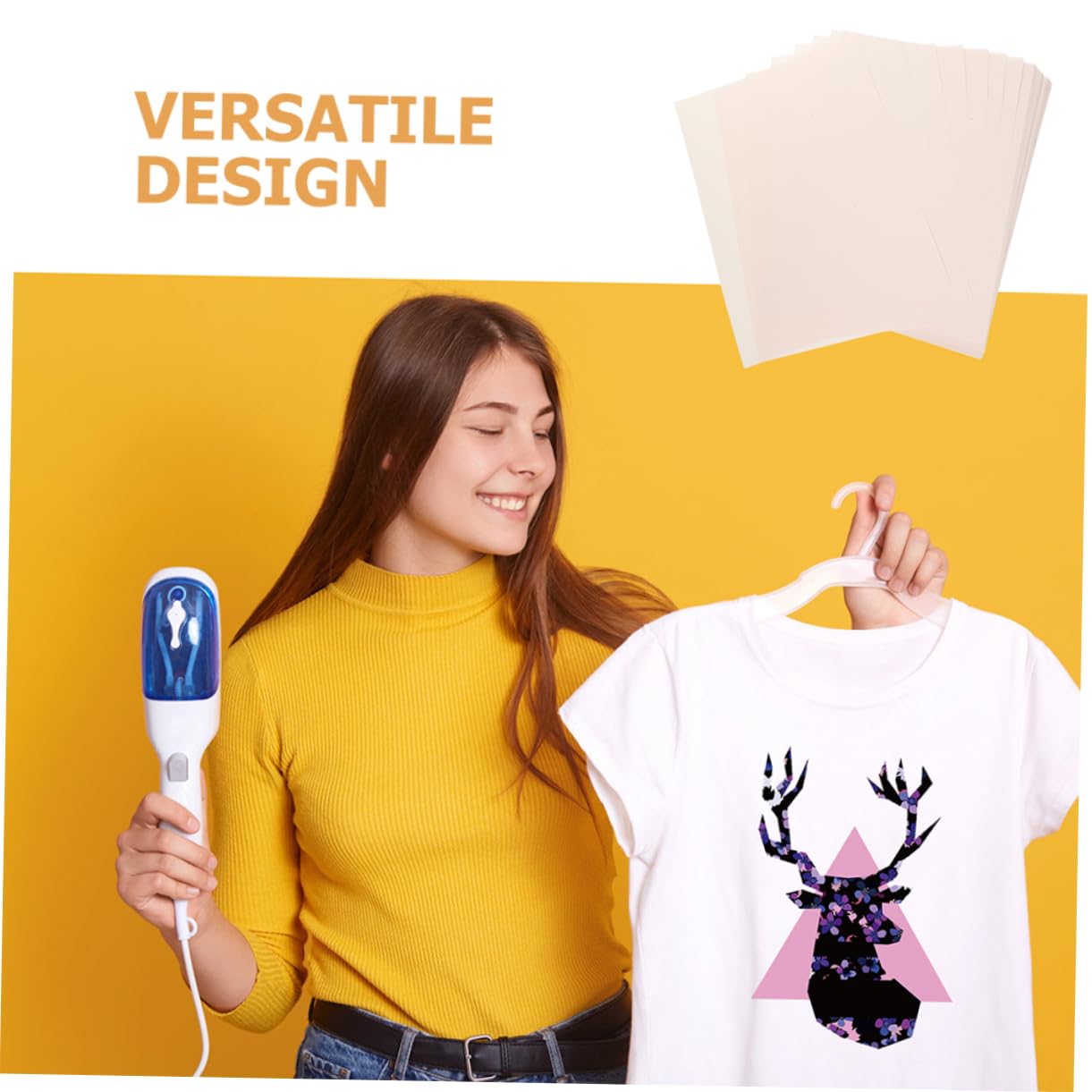 100blätter Thermotransferpapier Für T-shirts Geeignet Für Andere Hochtransferfähig Schnell Trocknend Für -projekte Und Sublimation
