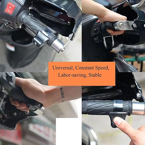 Miniatura 4 de Paquete de 2 unidades de bloqueo de control del acelerador de asistencia de crucero, agarre ergonómico, controlador universal montado en abrazadera