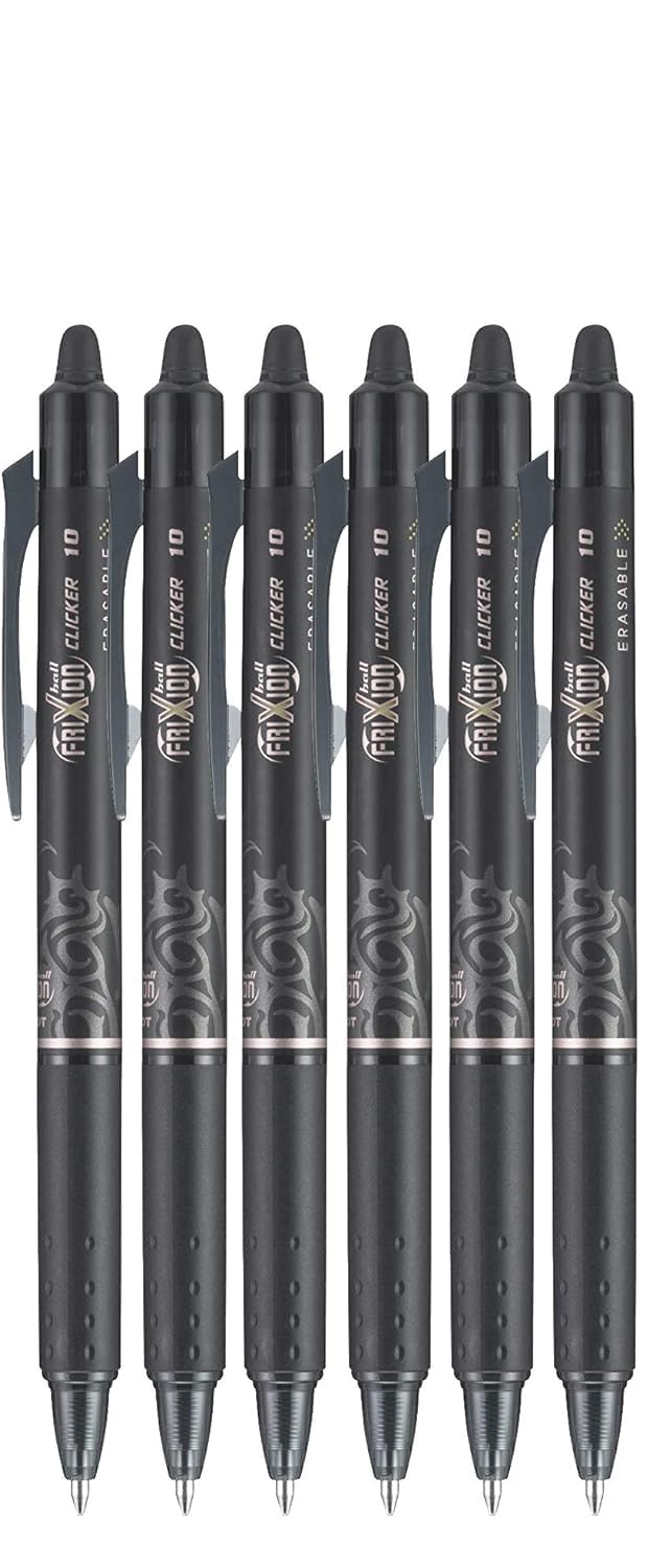 FriXion Clicker Retractable Erasable Gel Pen Bold Black