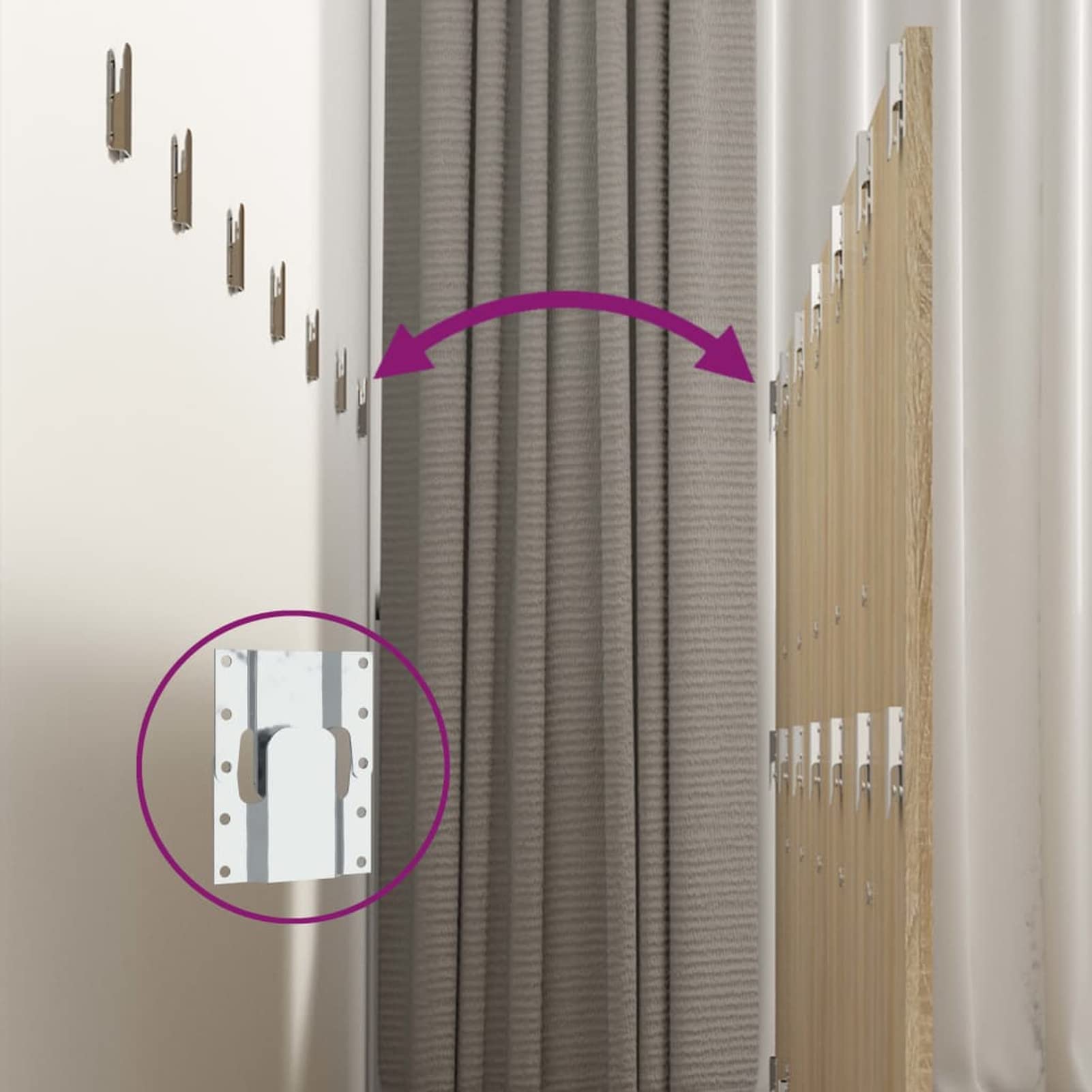 Festnight Cabecero de Madera para Cama de 240 (240 x 1,5 x 80 cm) | Cabeceros Madera | Dormitorio Matrimonio | Cabezal Cama |Estilo nórdico Roble Sonoma