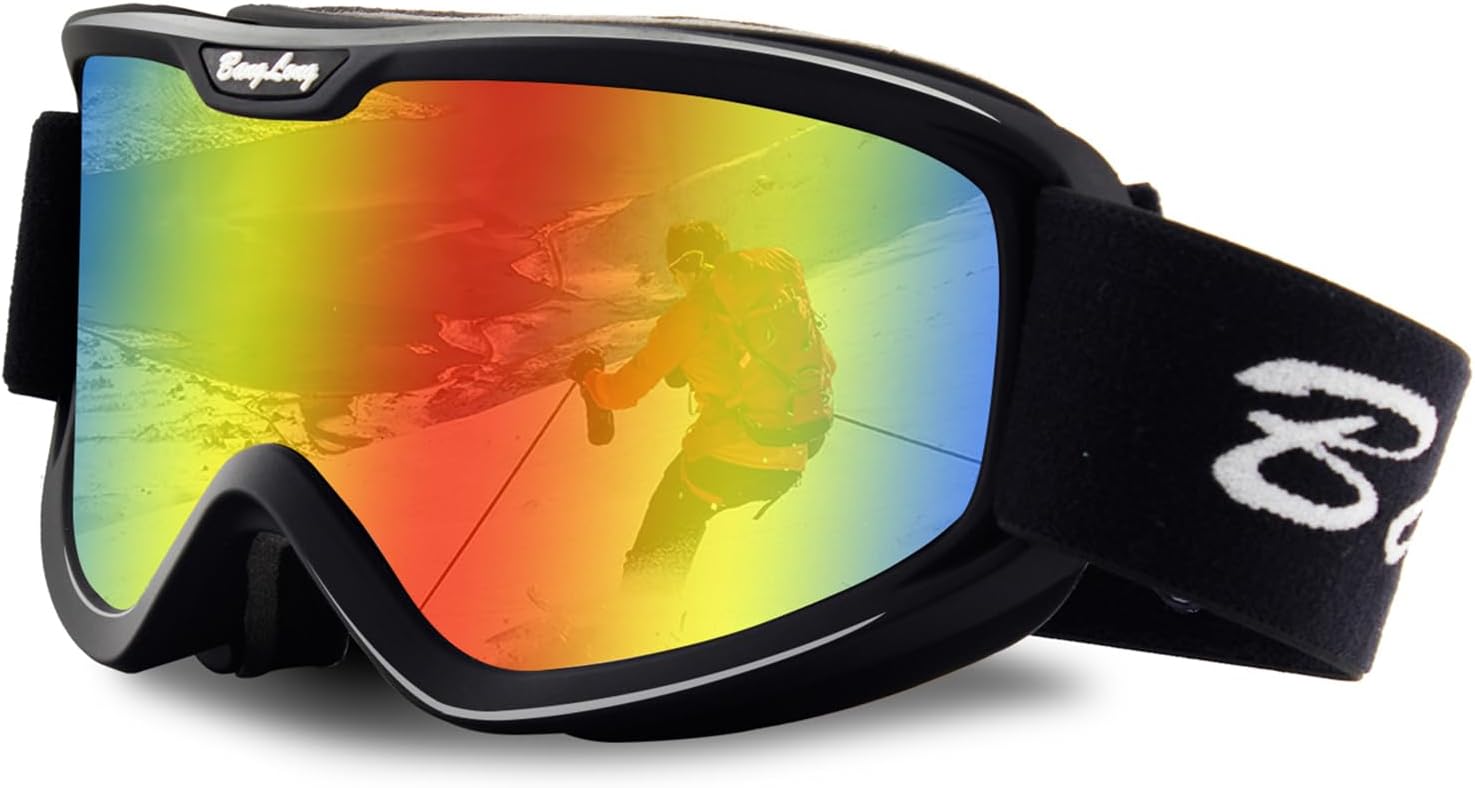 BangLong Ski Goggles, Snowboard/Snow Goggles Anti Fog UV Protection Design for Men Women Skiing, Skating,Snowmobilet,Youth