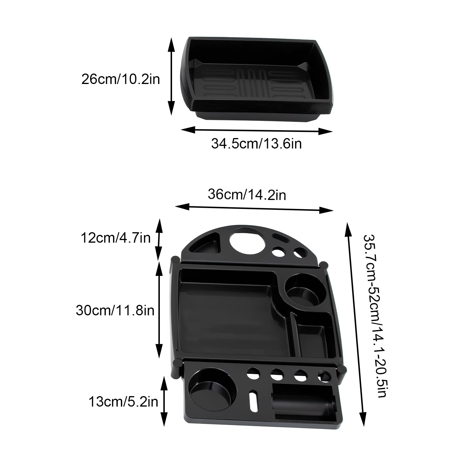 Carro de peluquería con ruedas para tatuajes, peluquería, carrito con cajones, estilista, peluquería, accesorios para salón de belleza, peluquería, SPA, salón de uñas, 52 x 36 x 90 cm (negro)