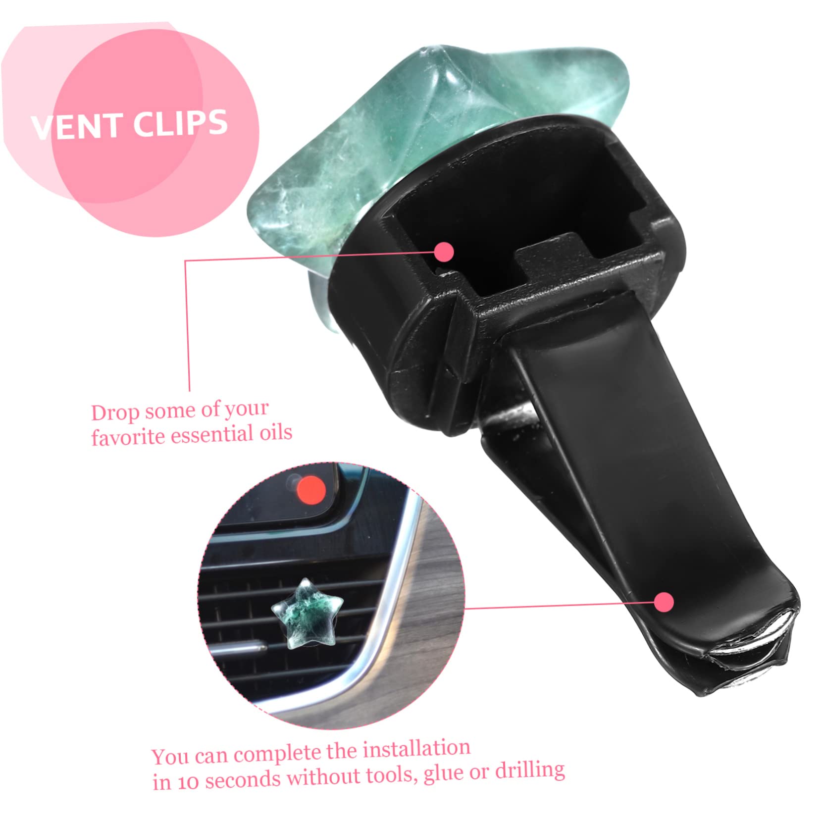 8pezzi Clip Per Bocchetta e Decorazione e Diffusore Per Auto e Domestici