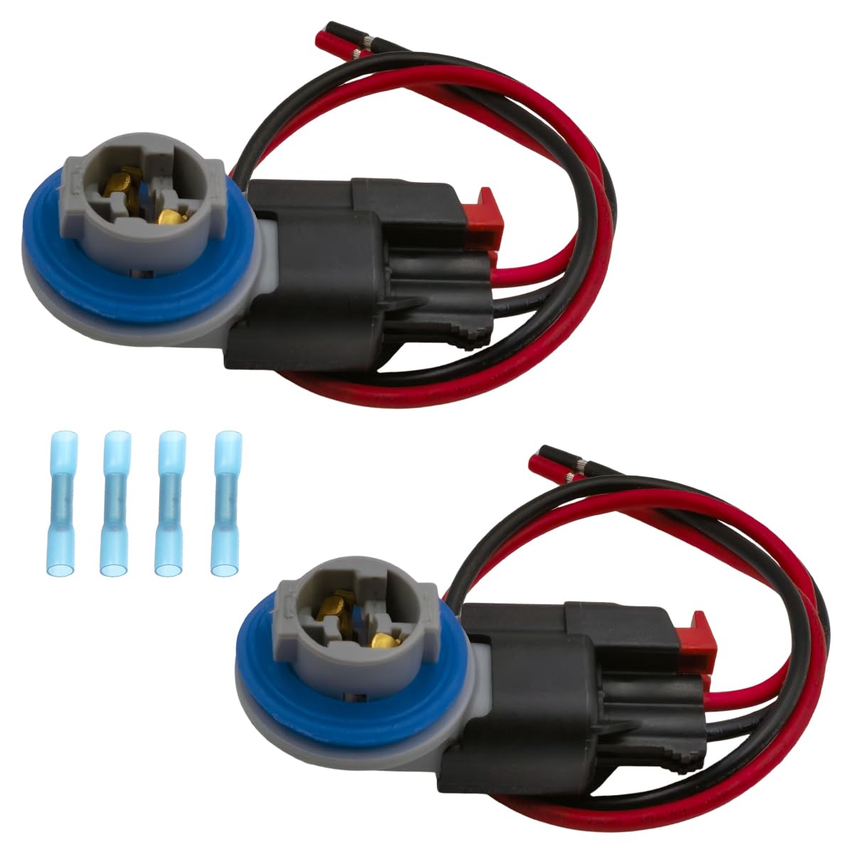 Lanphitus 2 Set Tail Light Taillight Side Marker Lamp Bulb Socket Pigtail Harness Kit for Ram 1500 2500 3500 for Dodge Durango 2011-2013 for Jeep