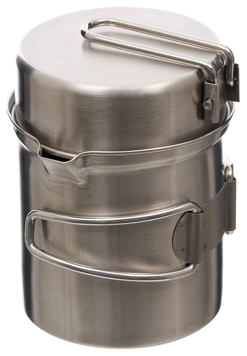 Fox Outdoor Cookware Stainless Steel Pot Pan