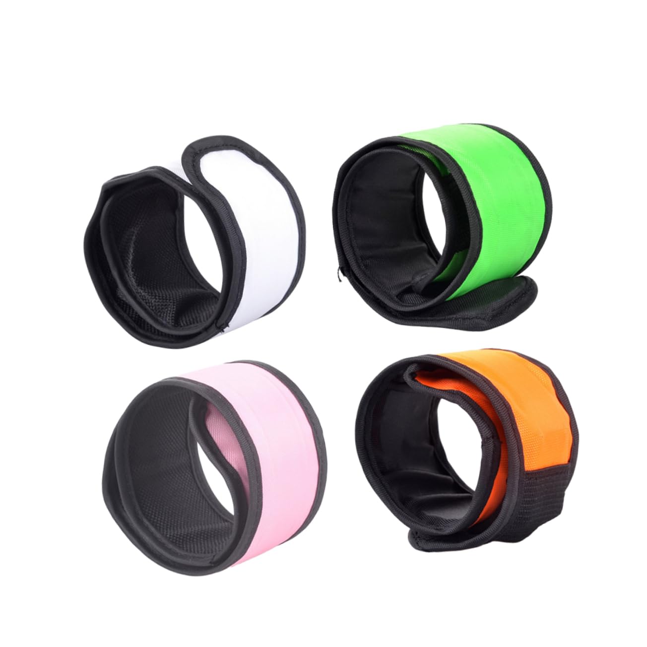 BESPORTBLE 12piezas Brazaletes Led Brillantes Para Eventos Nocturnos Pulseras Reflectantes De Slap Para Fiestas Al Aire Ciclismo y Celebraciones