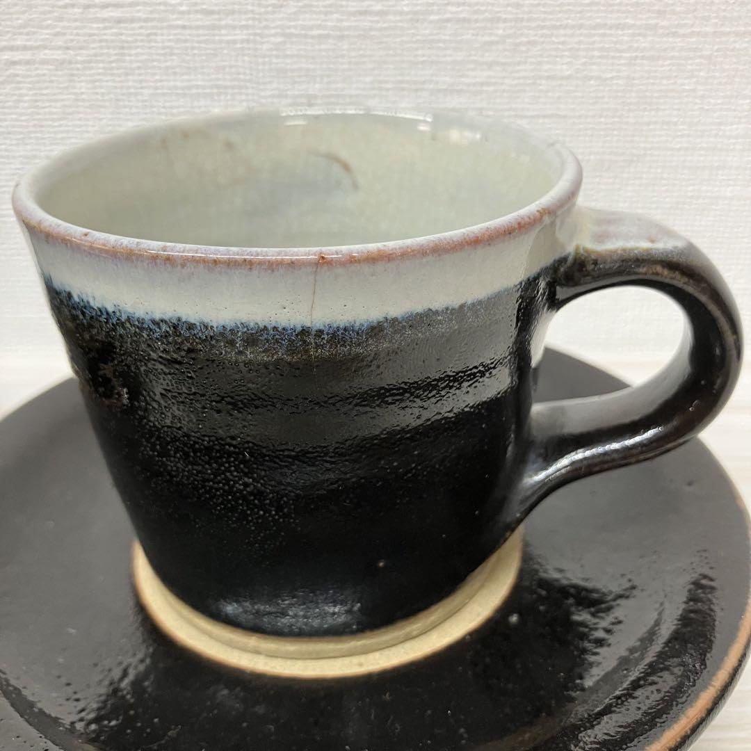 Amazon.co.jp: 鳥取民藝 牛ノ戸焼 染め分け カップ&ソーサー 6客セット