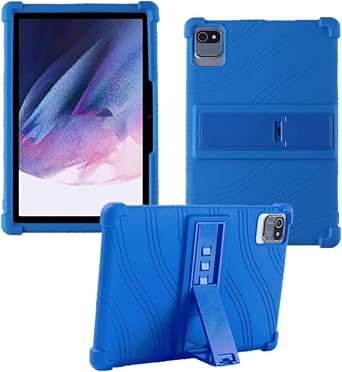 Case for Hakaug A10/HNVHNV K10 Tablet 10 Inch,Kids Friendly Silicone Stand Cover for aiprotablet C20e/ZONKO D115/MB1001 10.1 inch Tablets Blue