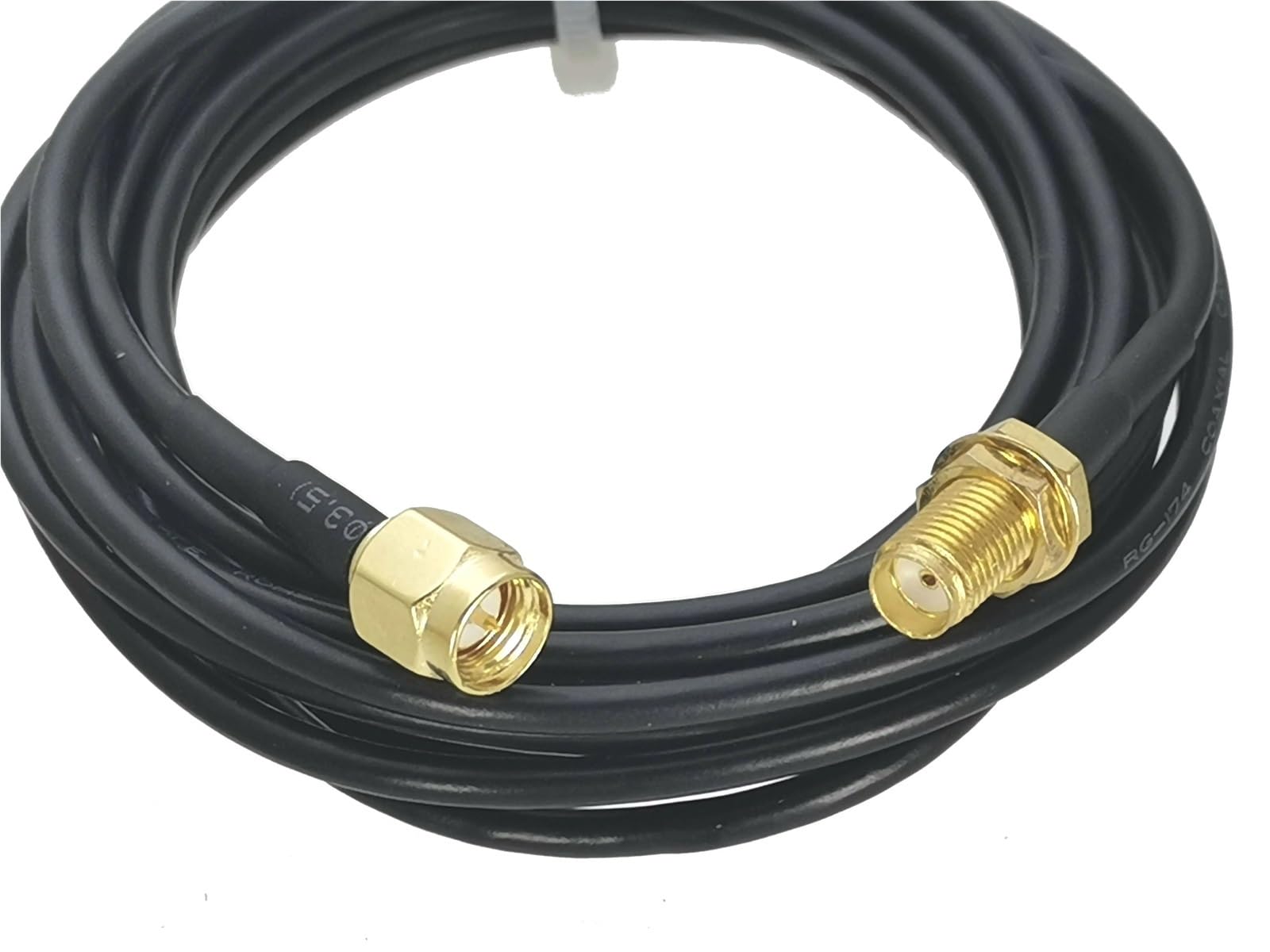 Connettori RG174 SMA maschio a connettore femmina, connettore per paravento, cavo ponte coassiale, 1 pezzo (20in / 50 cm)