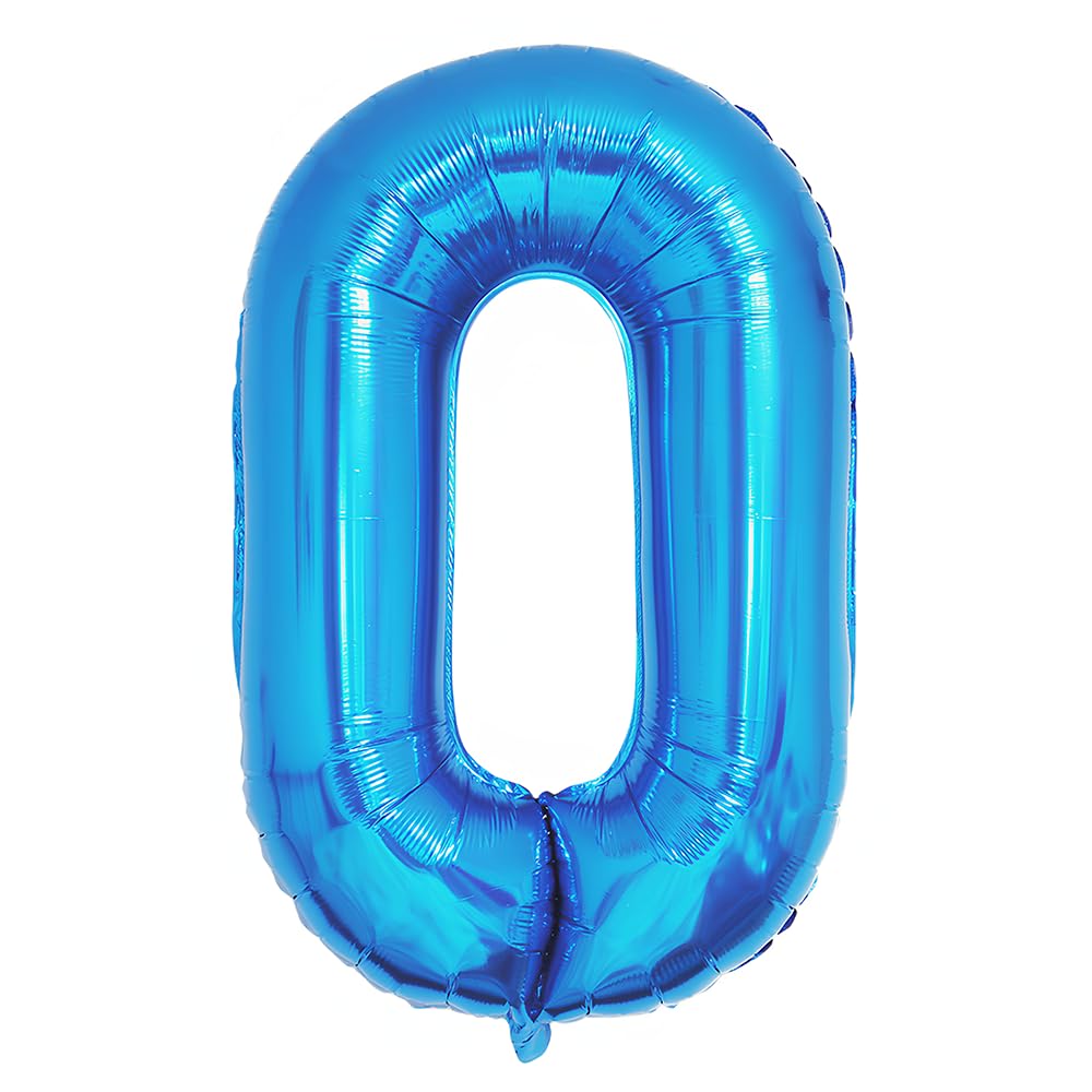Foil Globo Número 5 Azul 40" (101cm), Inflable Helio o aire, Gigante Numeros 0-9, 10-19, 20-29, 30-100, Grande Globos Decoración para La Boda Aniversario y Cumpleaños Fiestas — view 388