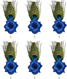 Gift Jaipur Morepankh Peacock feather (LM-11) Brooches/Brooch/Broaches/Brouches Pack for wedding engagement Men & Women bl... Price In India