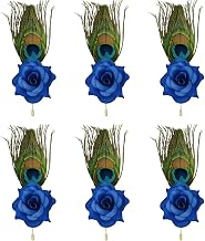 Morepankh Peacock feather (LM-11) Brooches/Brooch/Broaches/Brouches Pack for wedding engagement Men & Women blazer kurta saree