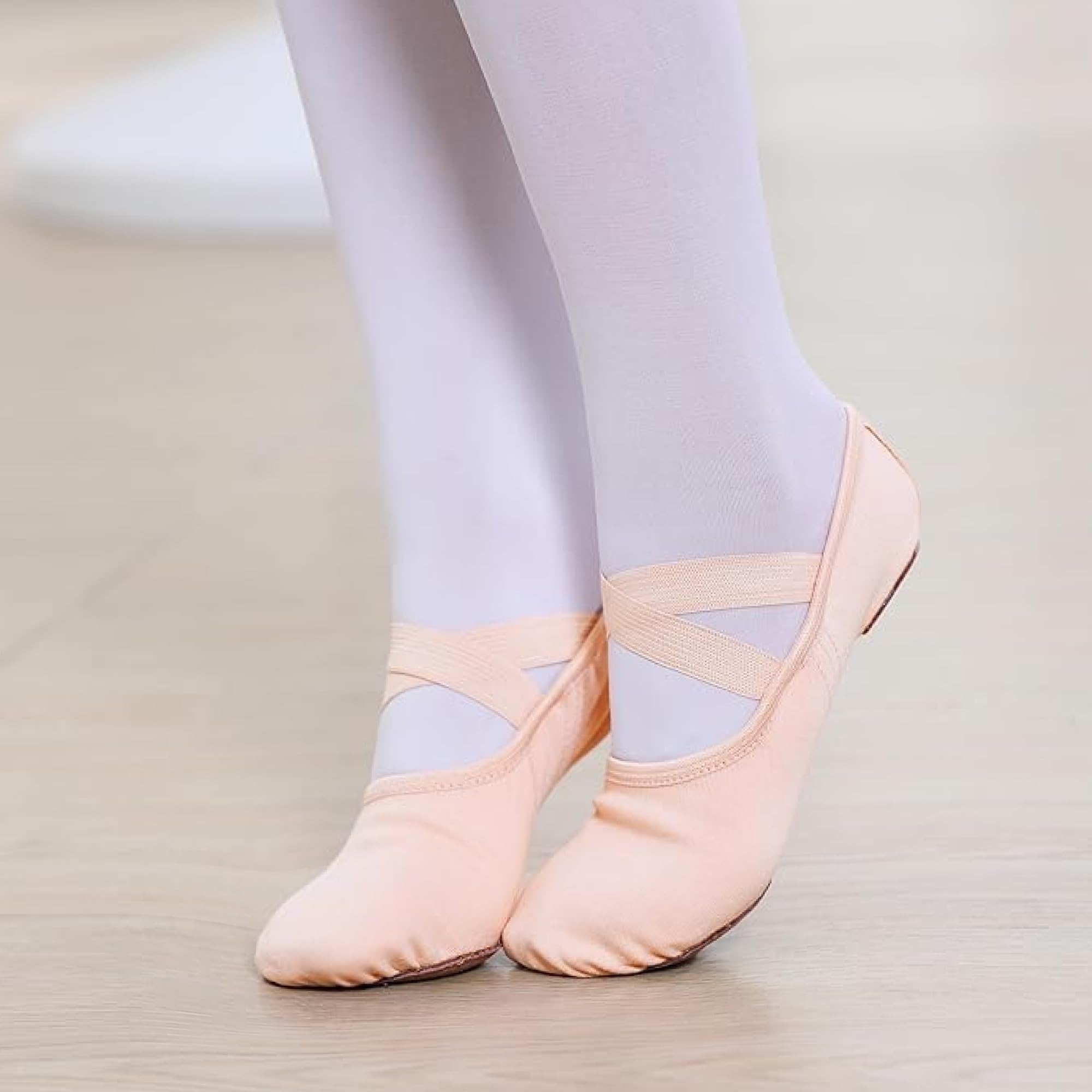 Stelle Ballet Shoes for Women Girls Canvas Ballet Slipper Dance Shoes Yoga Shoes(Ballet Pink 2,7.5)