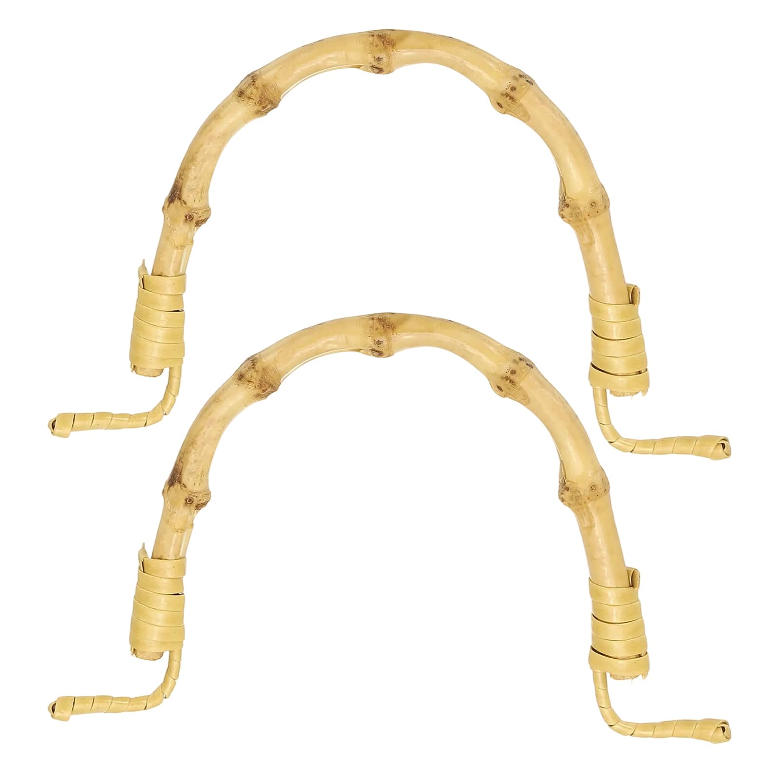QUARKZMAN Asa De Tetera De Bambú 2 Pcs Asa De Rattan Con Alambre En Forma De U Para Tetera De Cerámica Y Barro Con Espaciado De 4.7-5.1" Accesorios Y Suministros Para Teteras Dorado
