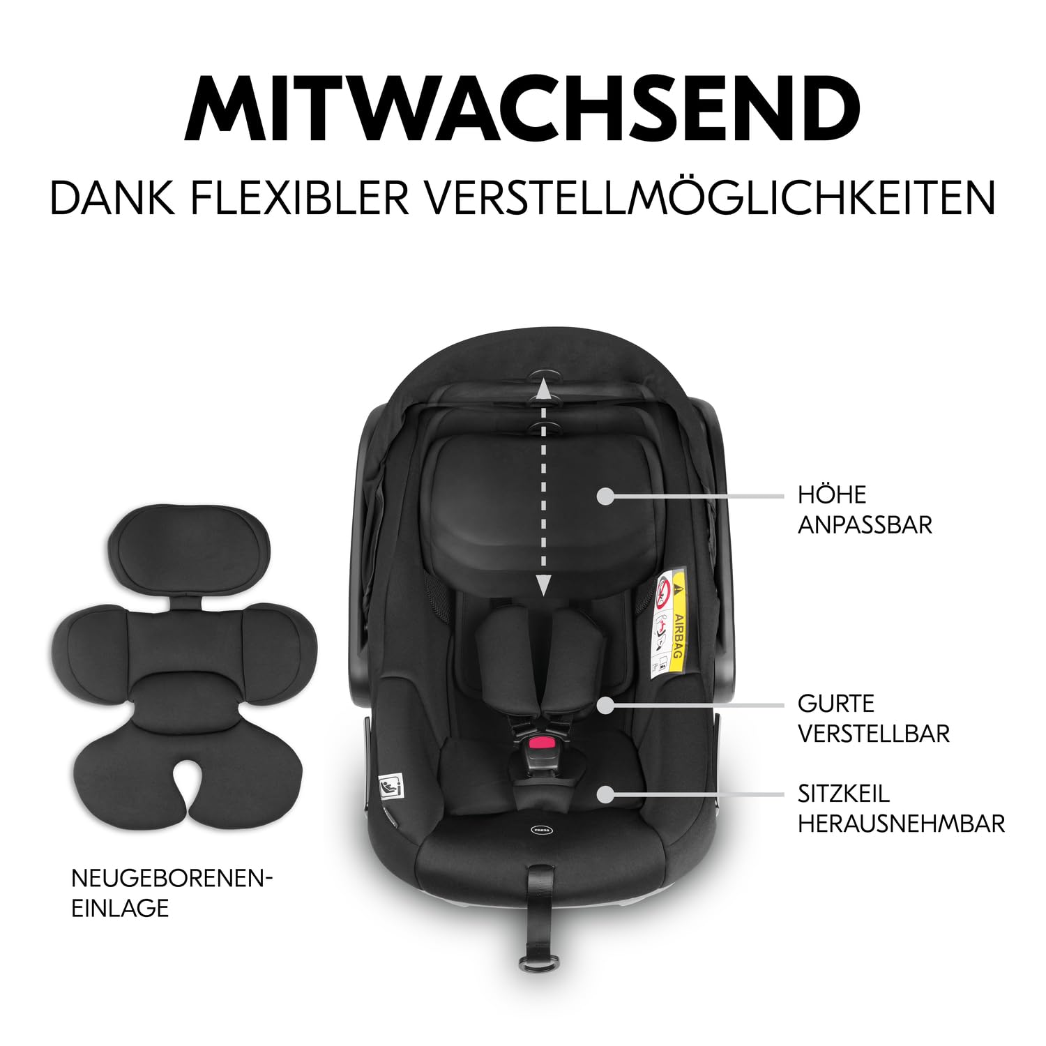 Hauck Shop N Care Travel Set Olive 2in1 Kombikinderwagen ab Geburt bis 22 kg mit i-Size Babyschale Buggy Liegefunktion UPF 50+