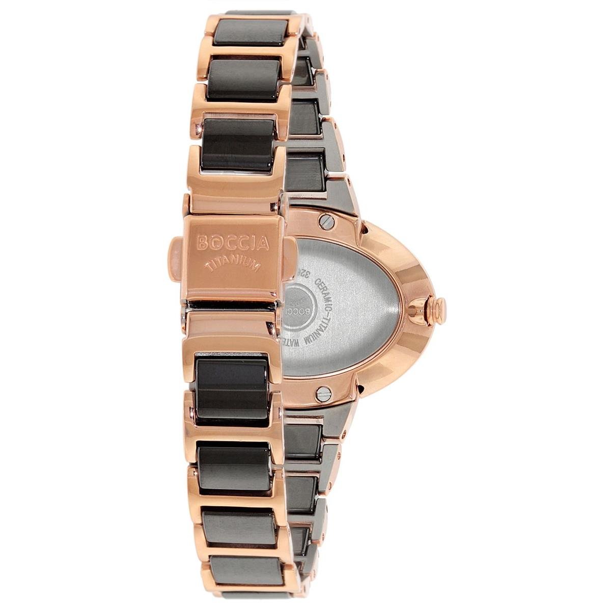 Boccia Damen-Armbanduhr Ceramic Analog Quarz Verschiedene Materialien 3261-06