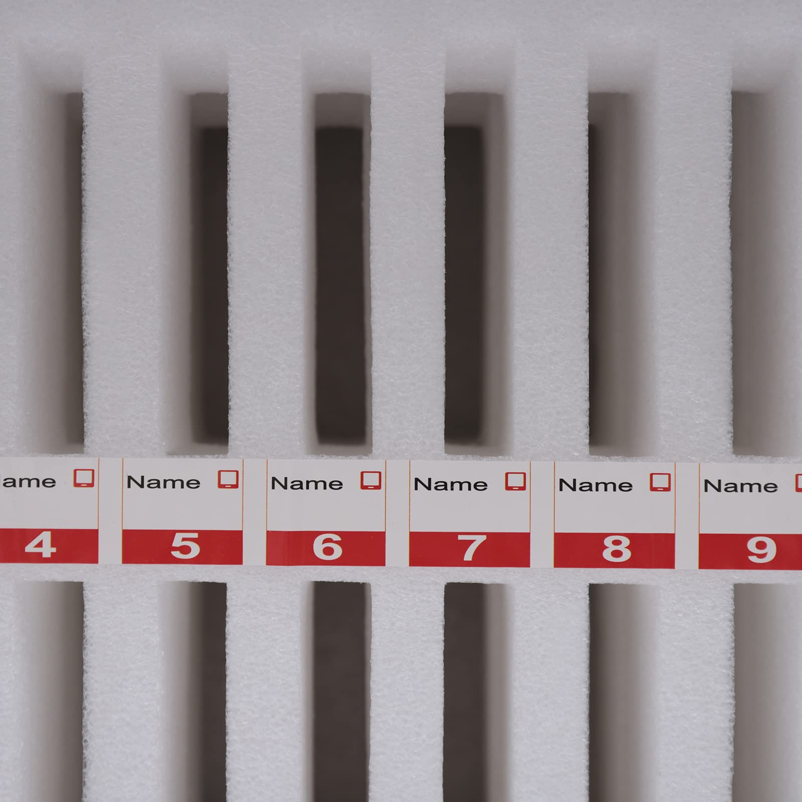 QUEWATSA Wall-Mounted Aluminum Alloy Cell Phones Storage Cabinet with a Locked?Cell Phone Pocket Chart Lock Box for Classroom Office Gym (48 Slots)