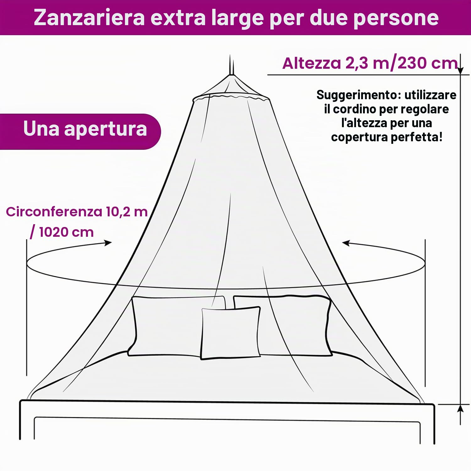 Rosa Baldacchino per letto da ragazze con bagliori pre-incollati nelle stelle scure - Zanzariera con decorazioni per camera Princess - Tenda per camerette per bambini con Luci della Galassia