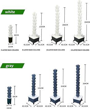 Hydroponic Tower, Hydroponics Growing System, Indoor Smart, Vertical Planter Tower, Hydroponics Growing System Kit with Hydrating Pump