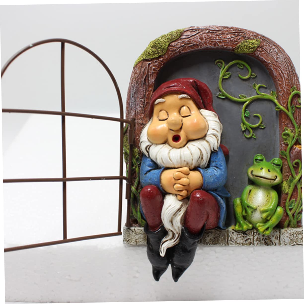 Toyvian Statua Addormentato Decorazione da Appesa per Esterni Balcone Cortile
