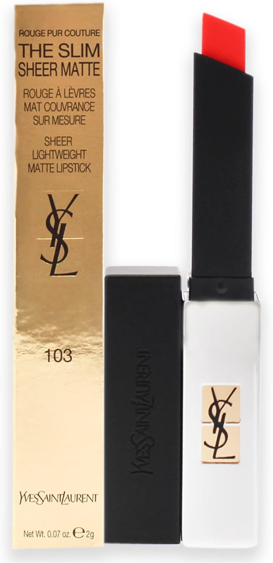 Yves Saint LaurentRouge Pur Couture The Slim Sheer Matte Lipstick - 103 Orange Women Lipstick 0.07 oz