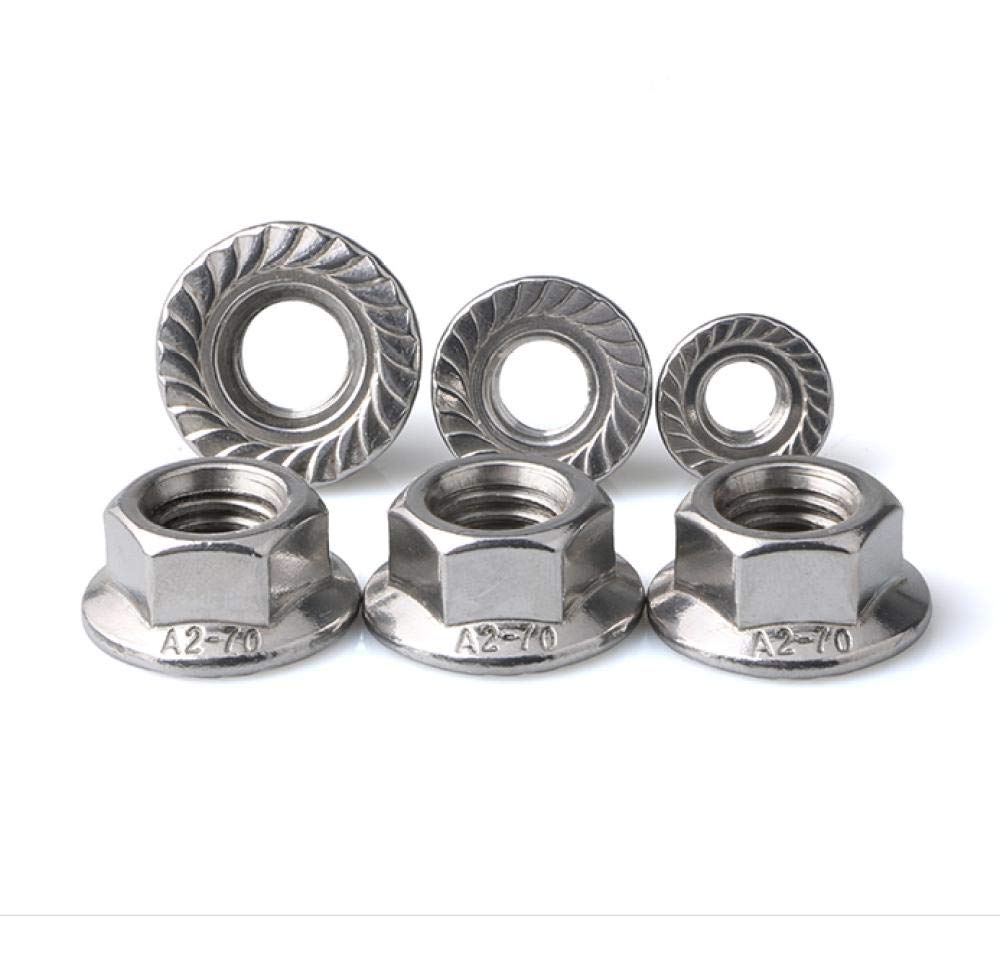 Flanschmutter 304 Edelstahlmutter, Sechskant-Rutschmutter  