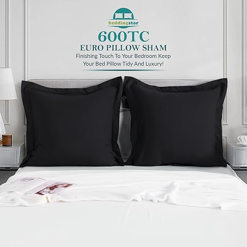 Miniatura 2 de Beddingstar - Juego de 2 fundas de almohada 100% algodón egipcio de 600 hilos