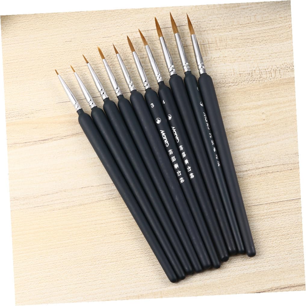 SEWACC 30piezas Pinceles Profesionales para Pintura Al Óleo y Acuarelas Pinceles De Línea Fina Puntas De para Artistas