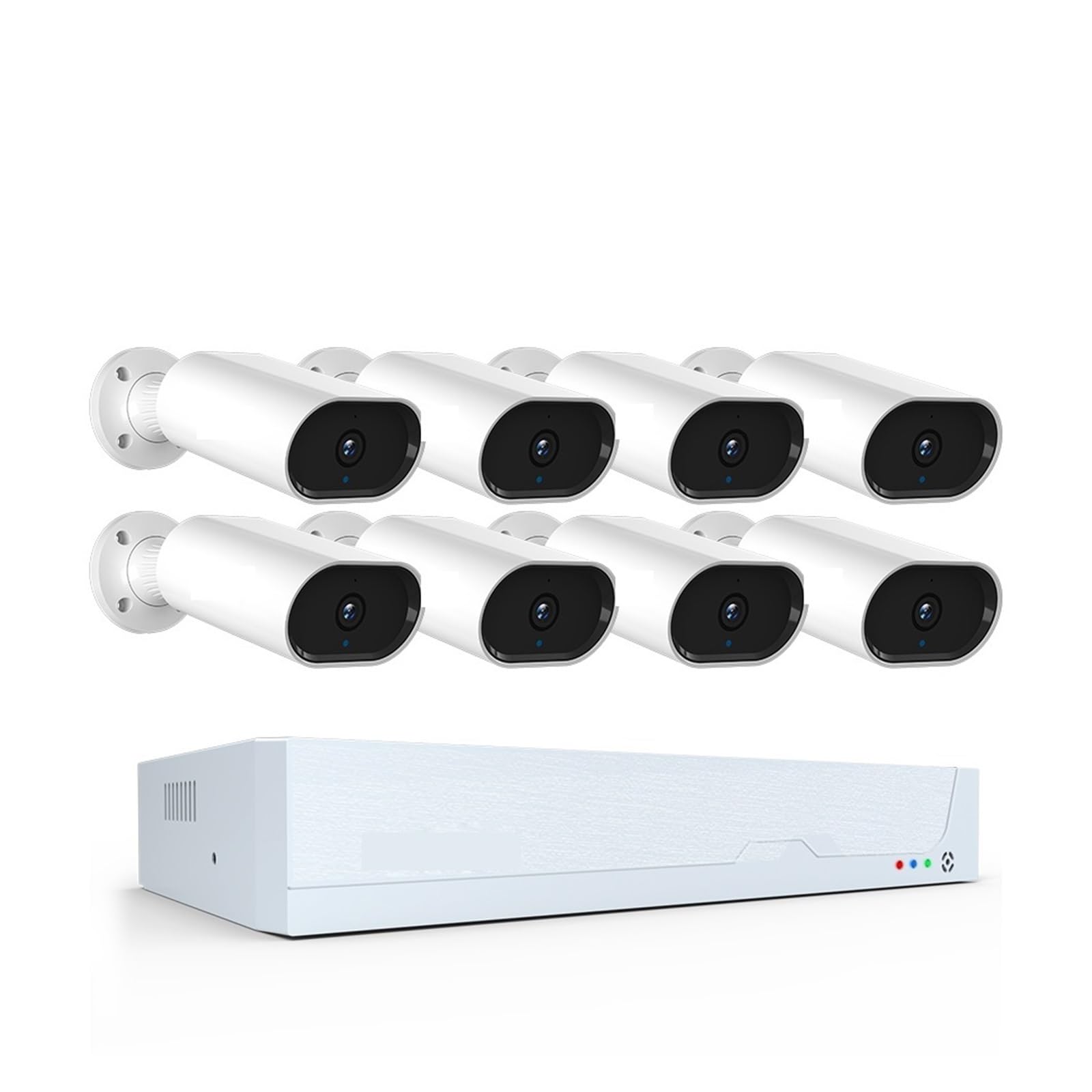 8CH 5MP System Bezpieczeństwa Zestaw Kamer CCTV Wykrywanie Twarzy H.265 Nadzór Wideo 3K Audio Kamera IP Dobra Jakość Obrazu(2T,8 Camera 8CH NVR)