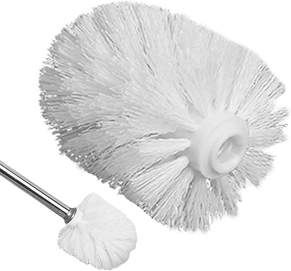 Toilet Brush Head, Sturdy Stiff Bristles Toilet Brush Replacement Head