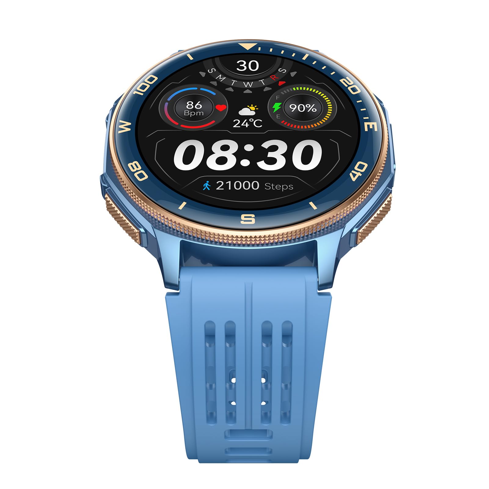 Matybobe Montre Connectée de Sport en Plein Air, 1,43 Pouces, Protection