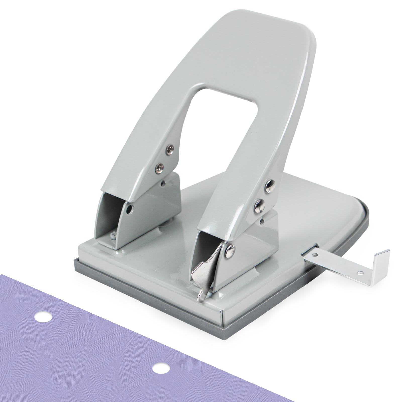 HKKYO 2 Hole Punch, Adjustable Two Hole Punch, Heavy Duty 2-Hole