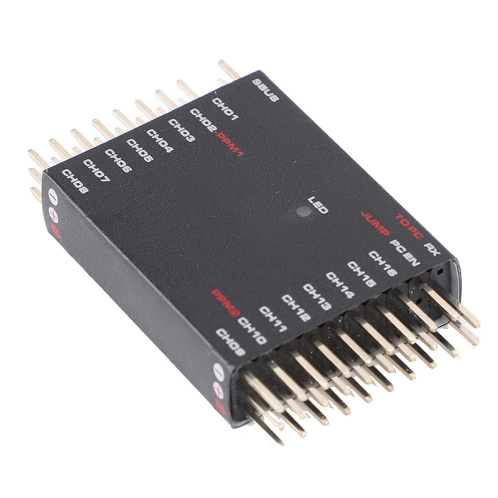 Jectse Decoder da SBUS a PWM/PPM, Convertitore da SBUS a 16CH PWM Fai da Te Convertitore PWM Bidirezionale Ricevitore Trasvertitore di Segnale per Futaba per Frsky per Orange