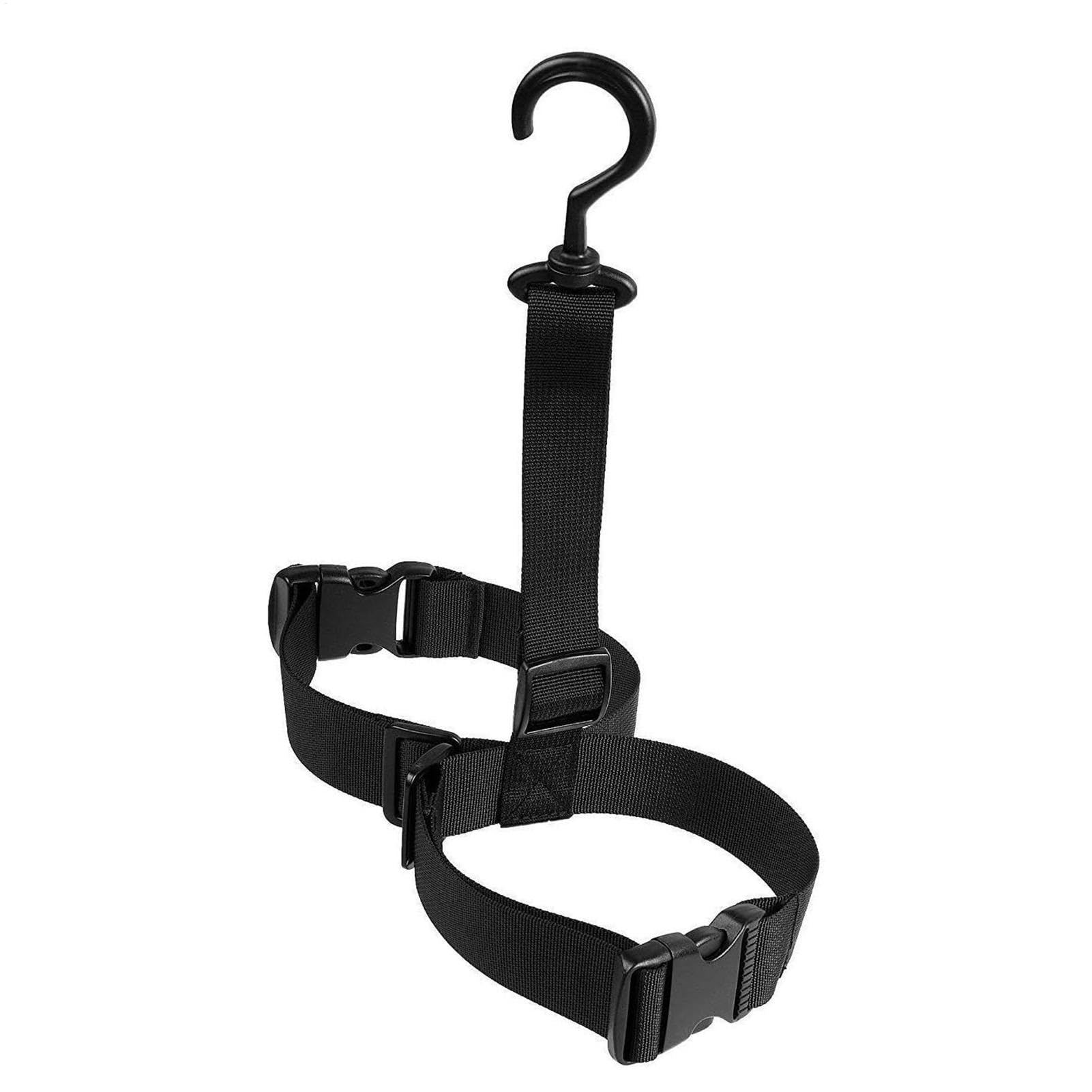 Fishing Wader Boots Hanger | Wader Boots Dryer with Adjustable Strap | Wader Boots Strap Belt Hanger | Wader Rack Strap with 360-degree Swivel Hook for Drying Wader Rack Storage