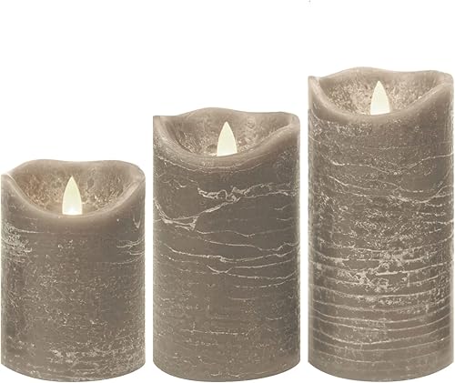 Miniatura 12 de CANDLE CHOICE Velas sin llama a pilas con temporizador, cera real, pilares LED eléctricos parpadeantes realistas, ciclo diario integrado automático