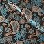 Cyan Brown Paisley