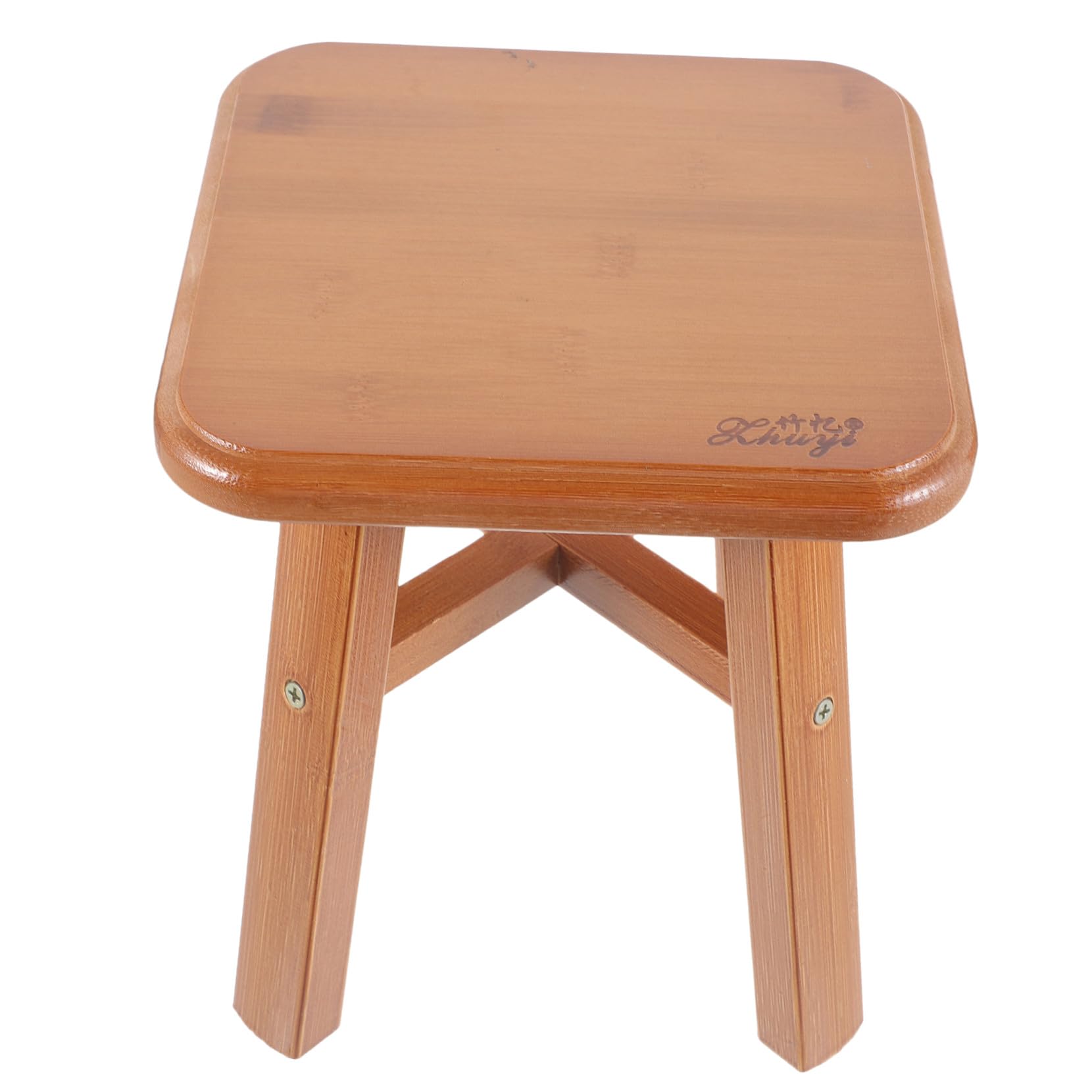 Tabouret en bois massif aux bords lisses et finition premium