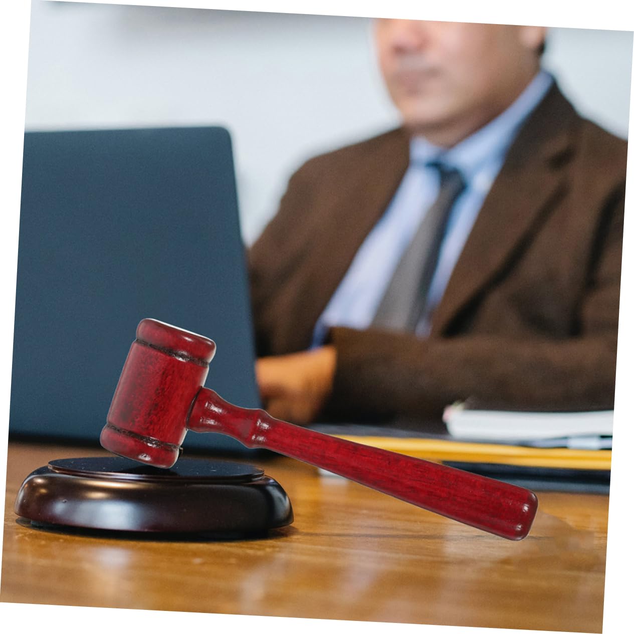 Martello Da Giudice Per Bambini In Plastica, Giocattolo Per Giochi Di Ruolo Mazza Di Plastica Marrone~p155118970