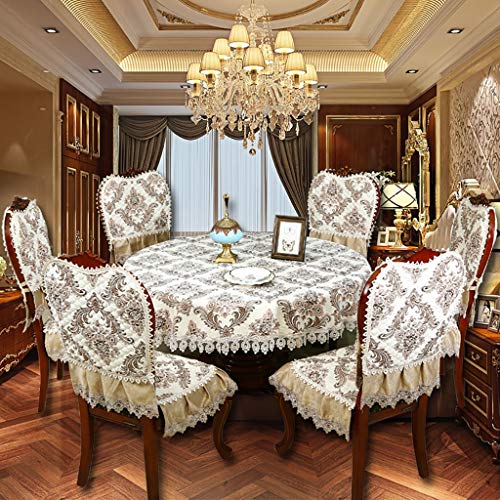 Nappe tissu broderie main WENJUN pour protéger une grande table