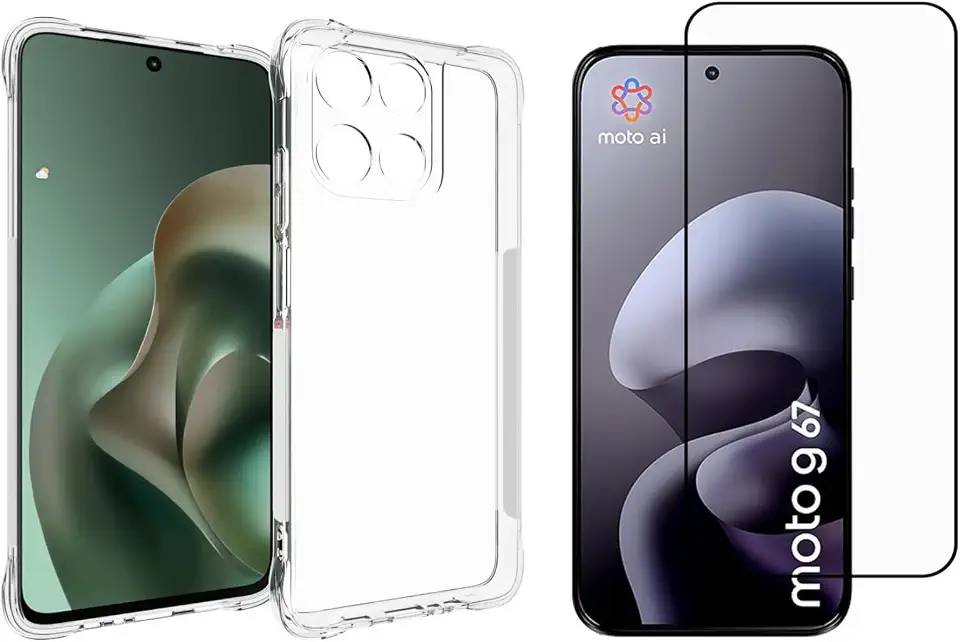 Capa Capinha Case + Película de Vidro 3D para Motorola Moto G67