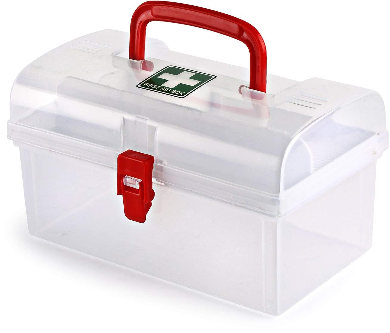 Luximal Plastic Medicine Box, Medical Box, First aid Box, Multi Purpose Box, Multi Utility Storage with Handle(Plastic & White)