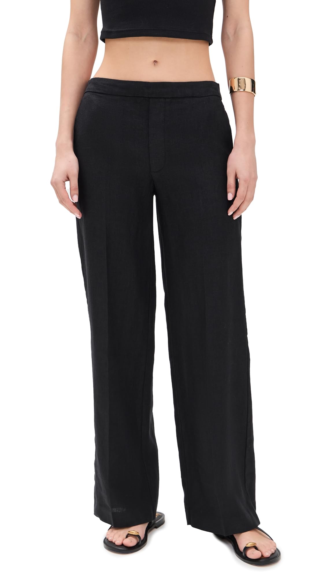 Madewell Womens The Easy Linen Pull-On Pants