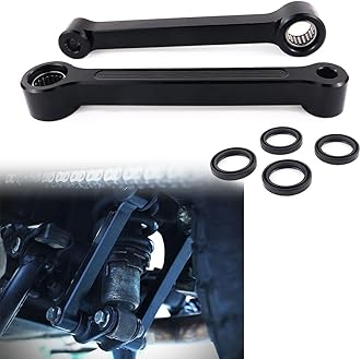 REARACE Motorcycle Lowering Link Kits Drop Links Suspension Accessories Black Compatible with 2017-2023 Royal Enfield Himalayan and SCRAM 411