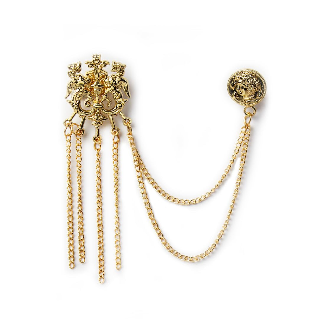 Kavove DracoDelight Golden Colour Brooch (B0CVL214H1) Amazon Price History, Amazon Price Tracker