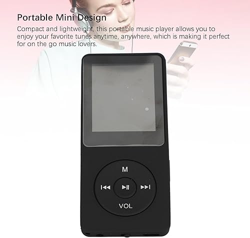Miniatura 3 de Reproductor de MP3 con Bluetooth, reproductor de música portátil de sonido de alta fidelidad con auriculares, dispositivo de música MP4 reproductor
