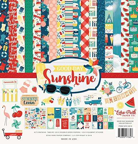 Echo Park Paper Company Good Day Sunshine Collection Kit, 12-x-12-Inch, Multicolor