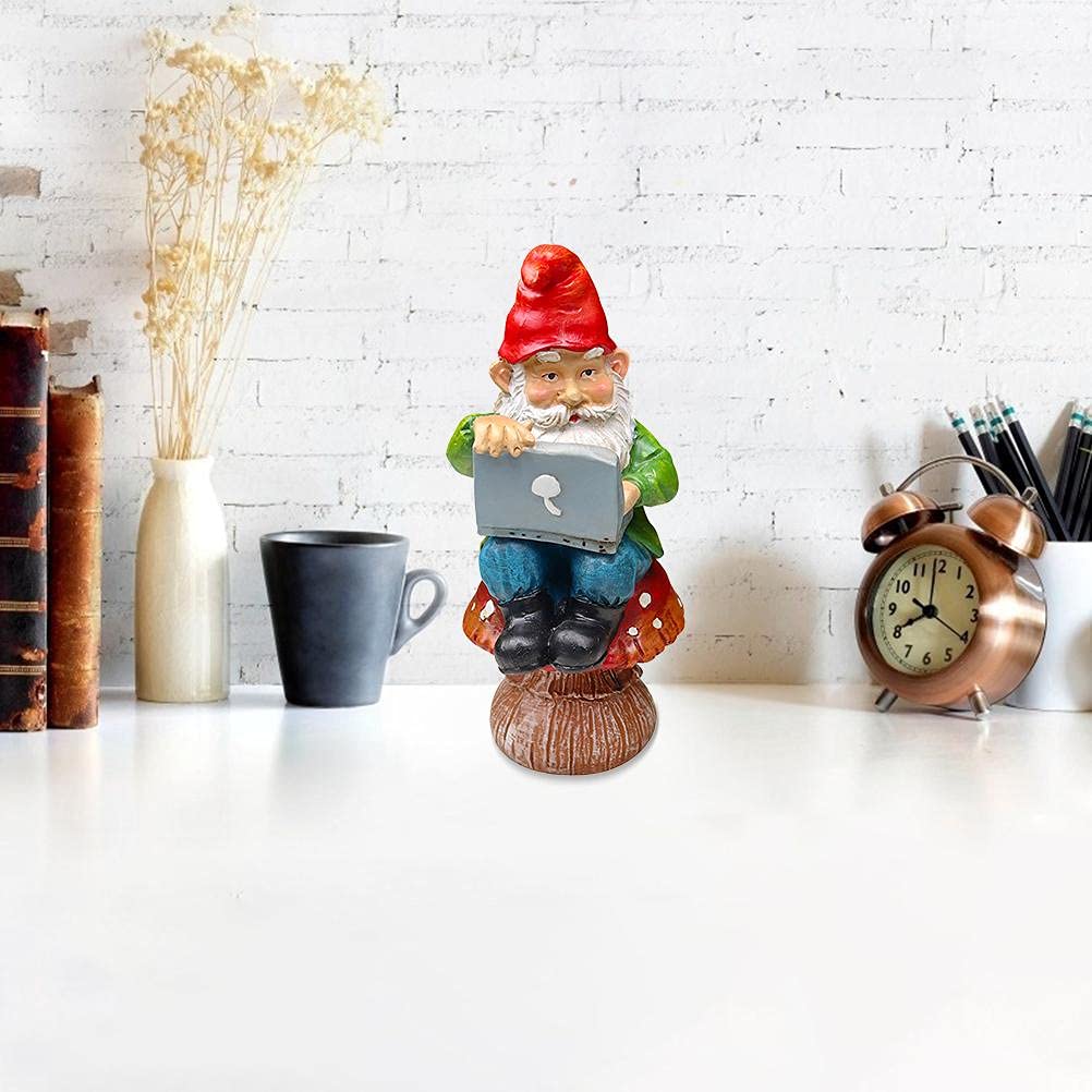 WINBST Garden Gnomes Figure, Gnome with Remote Control Gnomes