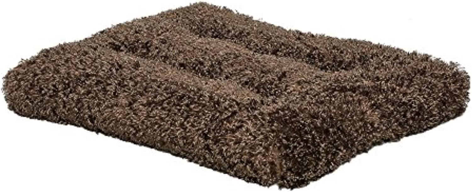 MidWest Homes for Pets Intermediate QuietTime Deluxe Mocha Ombré Swirl Plush Pet Bed, Machine Washable, Non-Skid Bottom, Soft Crate Mat for 36-inch Crates