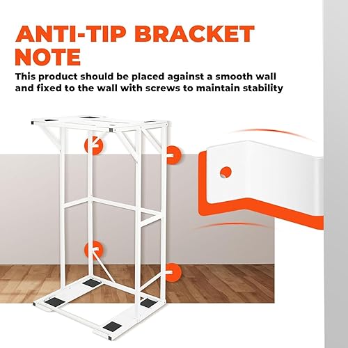 Miniatura 6 de Soporte para lavadora y secadora de 23 pulgadas, soporte de acero resistente para la mayoría de modelos de lavadora y secadora